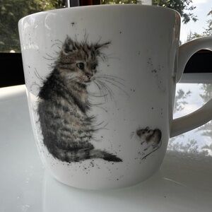Royal Worcester Wrendale Design Cat and Mouse mug